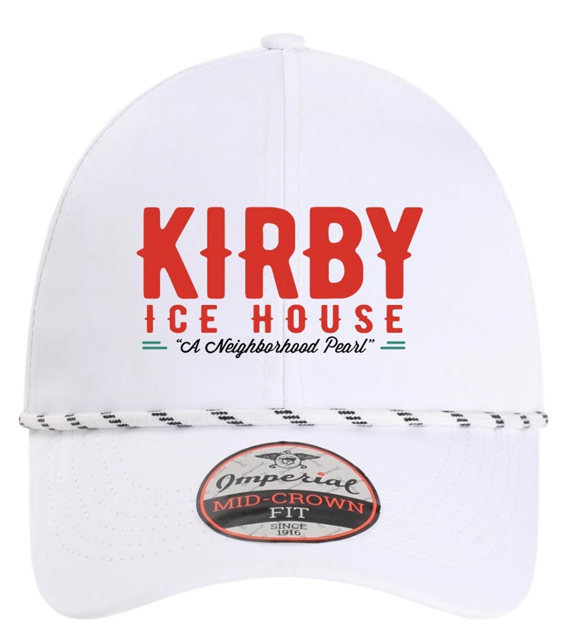Imperial Embroidered Performance Rope Hat - White